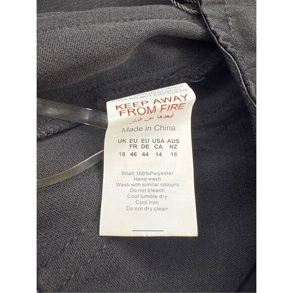 Pretty Little Thing Women’s 14 Black Diamanté Fringe Detail Corset Top NEW - Picture 7 of 7